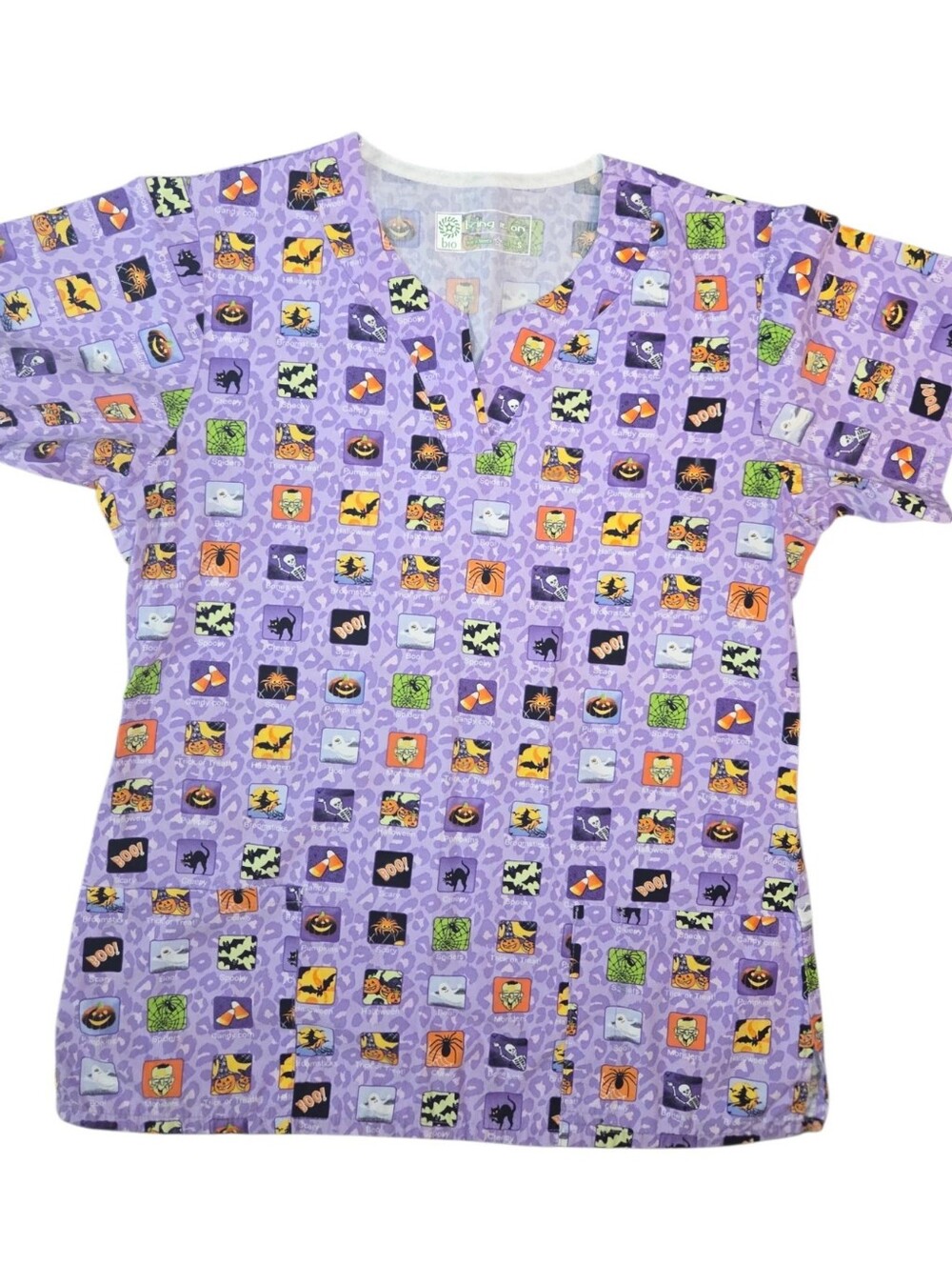 Bring It On Halloween Scrub Top
